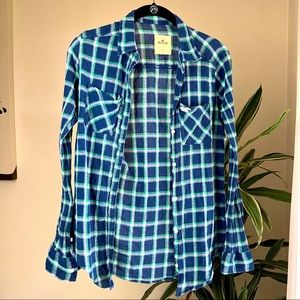 Preppy Plaid “Flannel” Button Down
